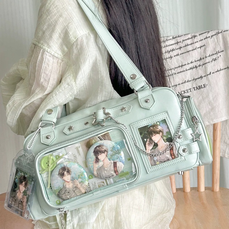 Women Bags Green - New Y2k Green Itabag Kawaii Large