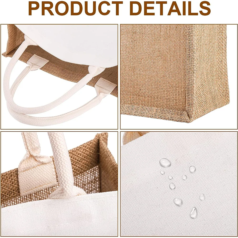 Burlap Jute Tote Bag Vintage R - огляд і ціна Women Bags Jute