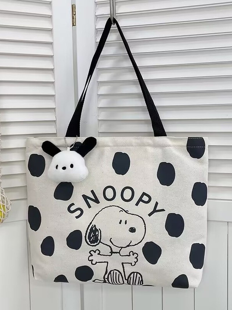 Cartoon Snoopy Canvas Shoulder - огляд і ціна Women Bags Daily Use