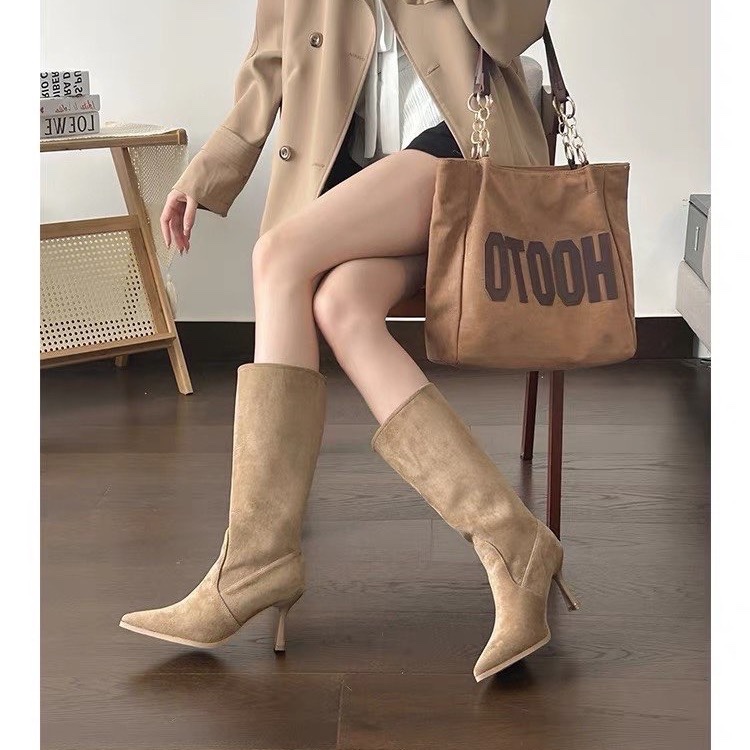 Cow Suede Mid-calf Modern Boot - огляд і ціна Women Bags Sale