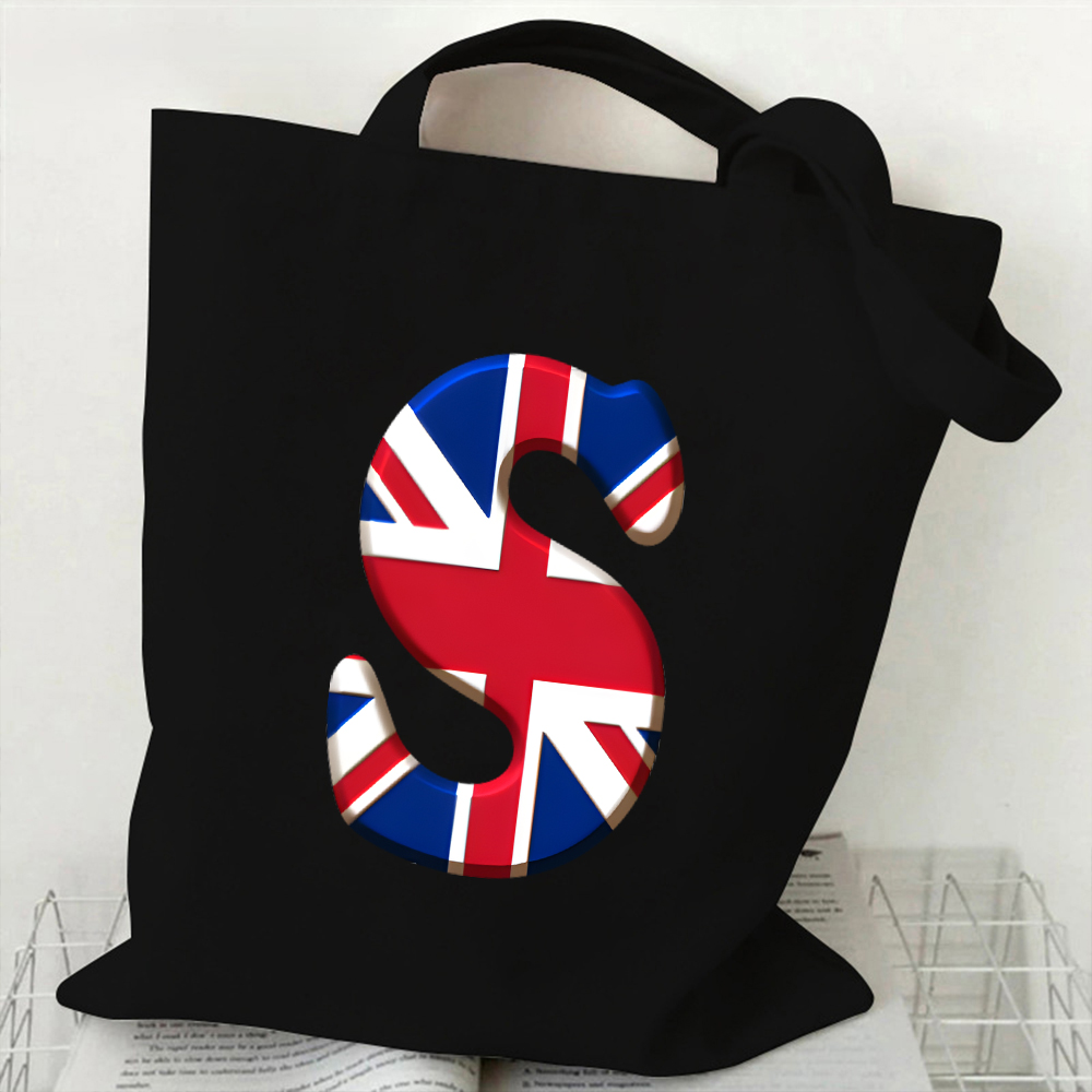 A-Z 26 Letter Canvas Tote Bag  - огляд і ціна Women Bags Uk