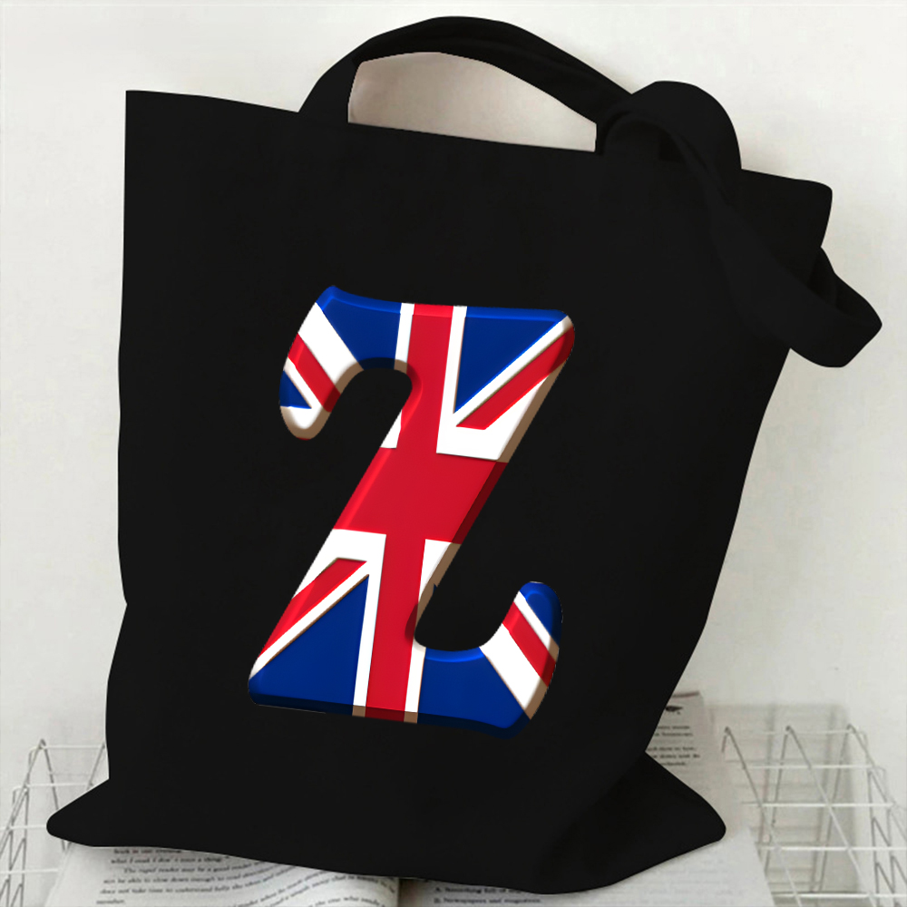 A-Z 26 Letter Canvas Tote Bag  - огляд і ціна Women Bags Uk