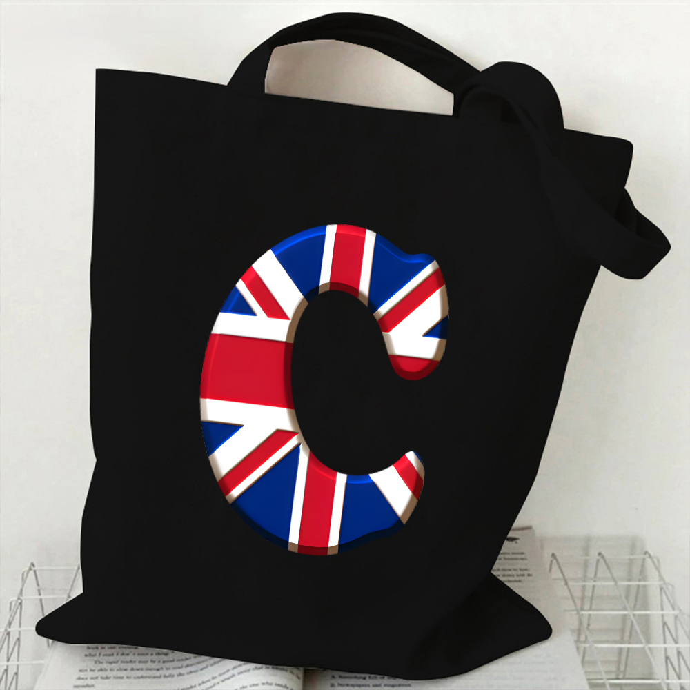 A-Z 26 Letter Canvas Tote Bag  - огляд і ціна Women Bags Uk