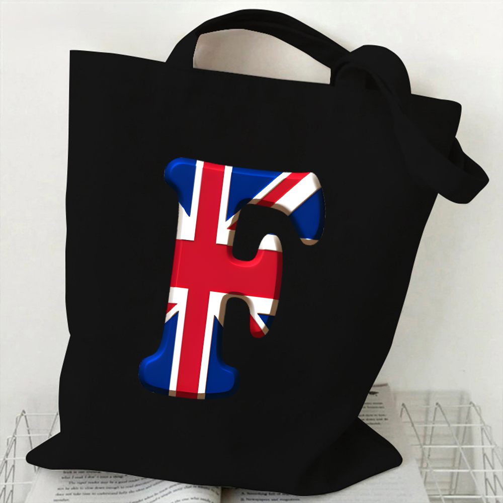 A-Z 26 Letter Canvas Tote Bag  - огляд і ціна Women Bags Uk